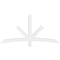 Ekena Millwork Alberta Architectural Grade PVC Gable Bracket, 72"W x 36"H x 4"D x 4"F, 12/12 Pitch GBP072X36X0404ALB00 - alternate 4